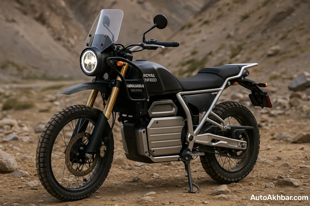 Himalayan Electric’s LED headlamp and tall windscreen