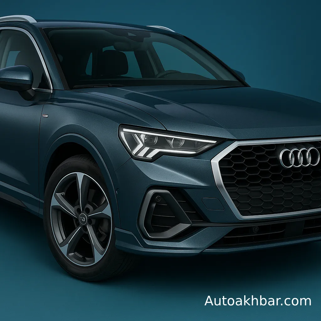 Side profile of the Audi Q3 2026 showing its sleek body lines and blister-like rear wheel arches