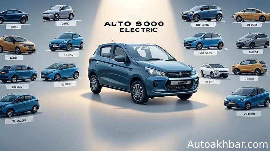 Price comparison of electric cars in India with focus on Alto 800 EV