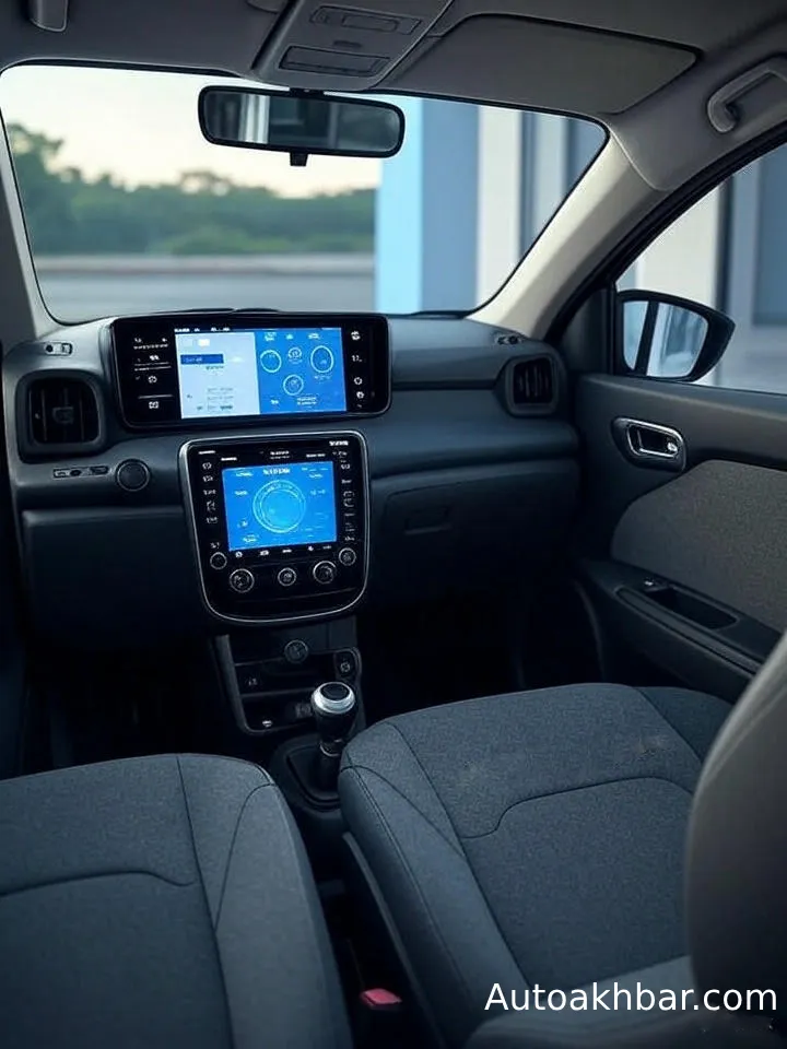 2025 Maruti Alto 800 Electric Leak: Interior of 2025 Maruti Alto 800 Electric showing upgraded dashboard