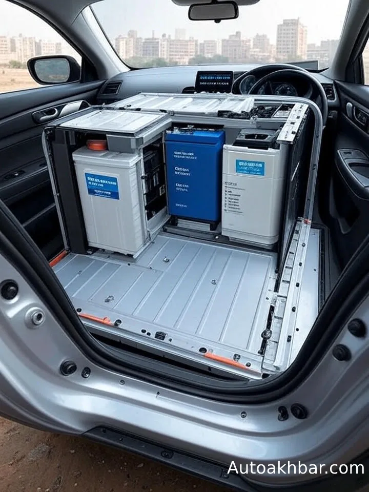 Battery pack layout of Maruti Alto 800 Electric (2025 model)