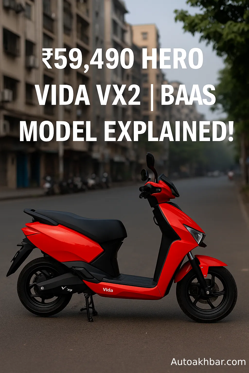 Hero Vida Vx2 Electric Scooter Launch with BaaS Pricing in India