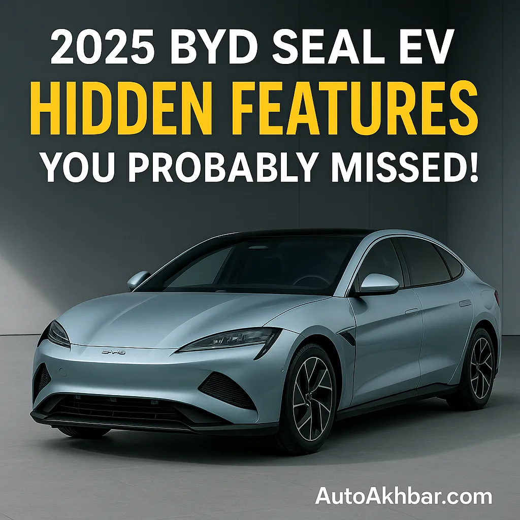 2025 BYD Seal EV front angle view showcasing hidden features