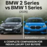 BMW 2 Series vs BMW 1 Series 2025 front view comparison – AutoAkhbar.com
