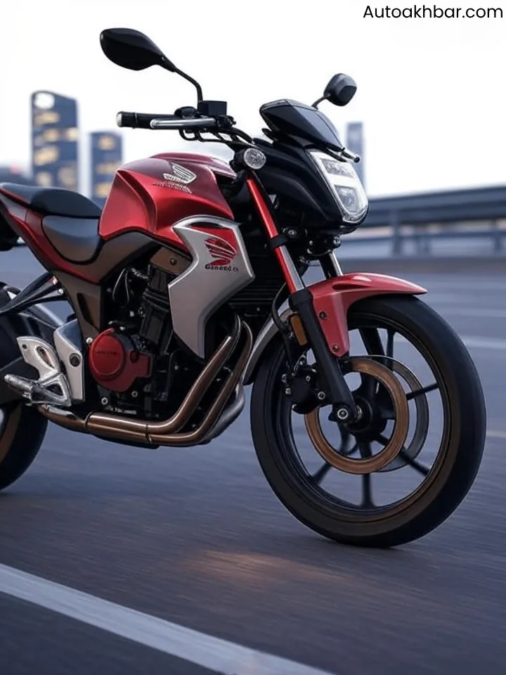 Rider on 2025 Honda CB125 Hornet cruising in city streets