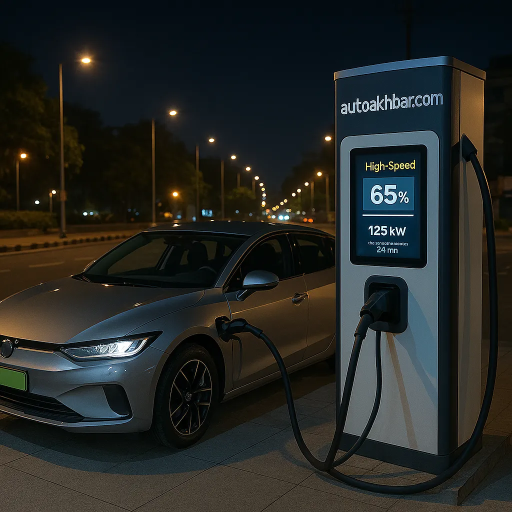 EV fast charging station for electric cars in India 2025