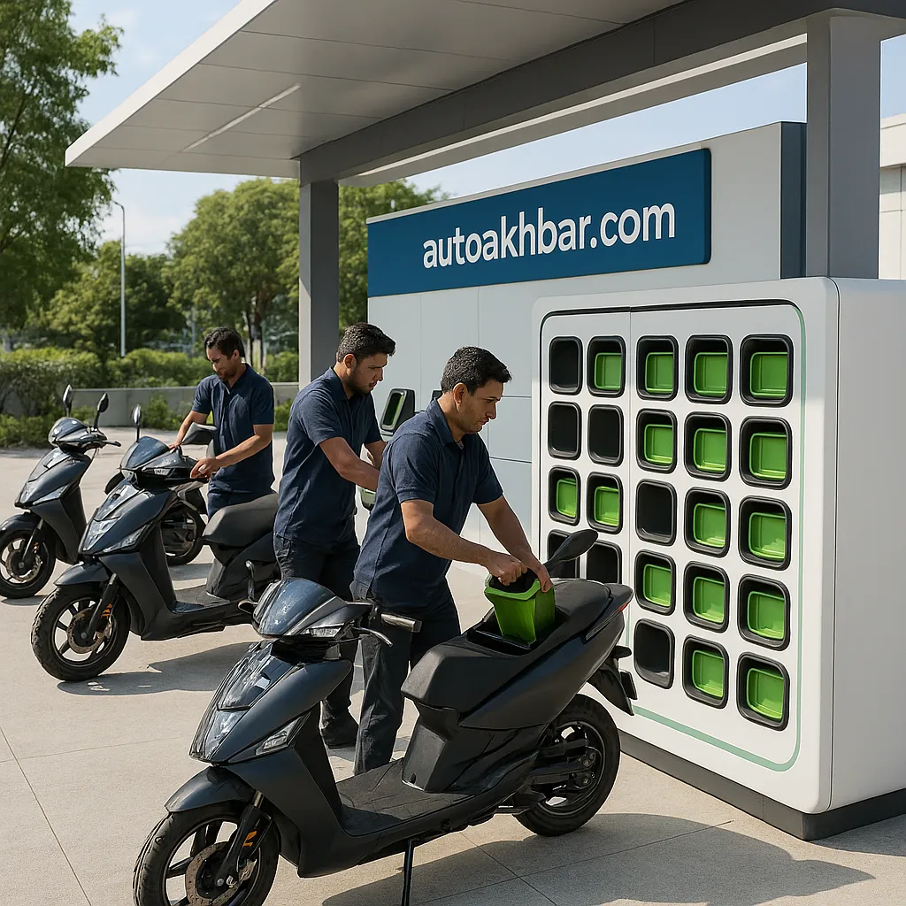 Electric Vehicle battery swapping station in India 2025