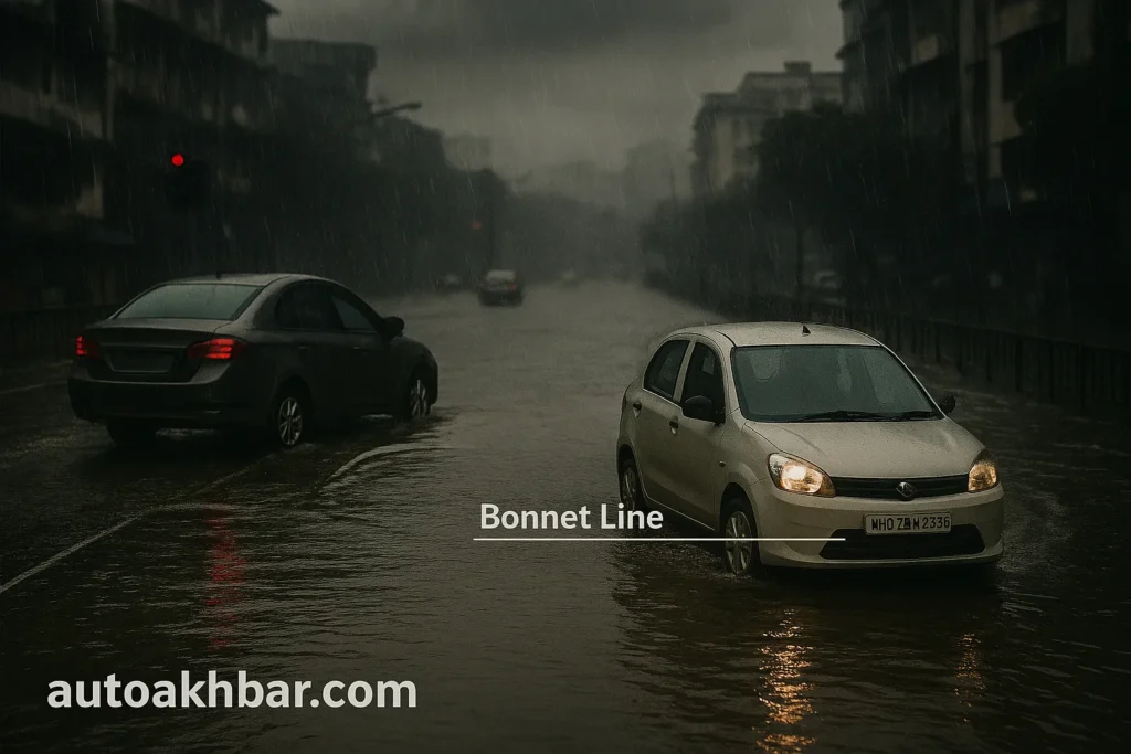 Gauge floodwater depth before entering – bonnet line reference – autoakhbar.com