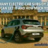 Electric car charging in front of the German Bundestag, symbolizing Germany’s EV subsidy program 2025.