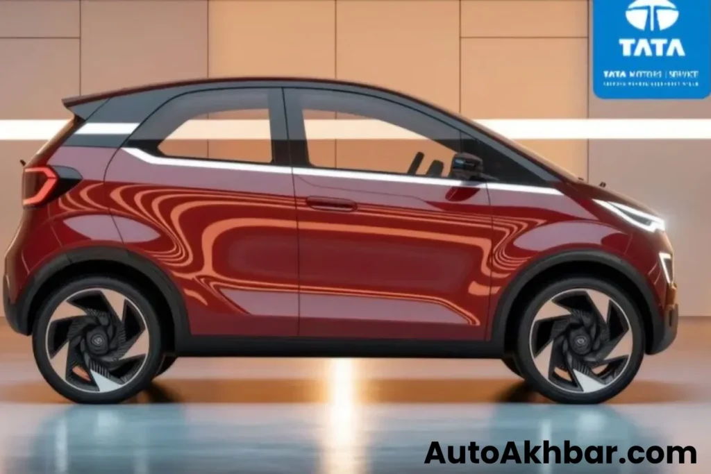 Tata Nano EV 2025 electric car concept with modern Tata design
