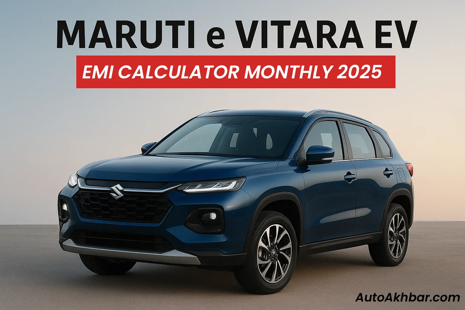 Maruti E-Vitara EV EMI Calculator