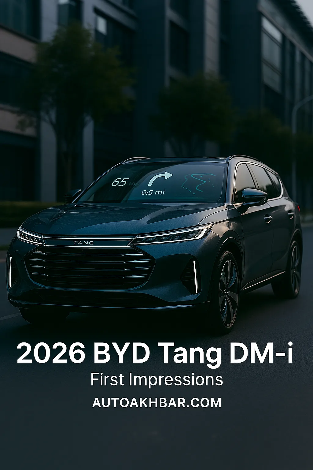 2026 BYD Tang DM-i luxury hybrid SUV front profile – autoakhbar.com