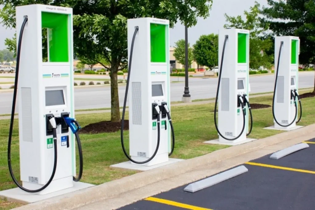 EV Charging Station Franchise setup in India showing Charging Station Business