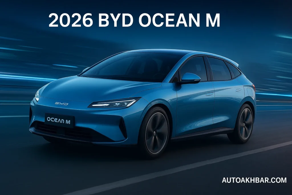 2026 BYD Ocean M electric hatchback futuristic design