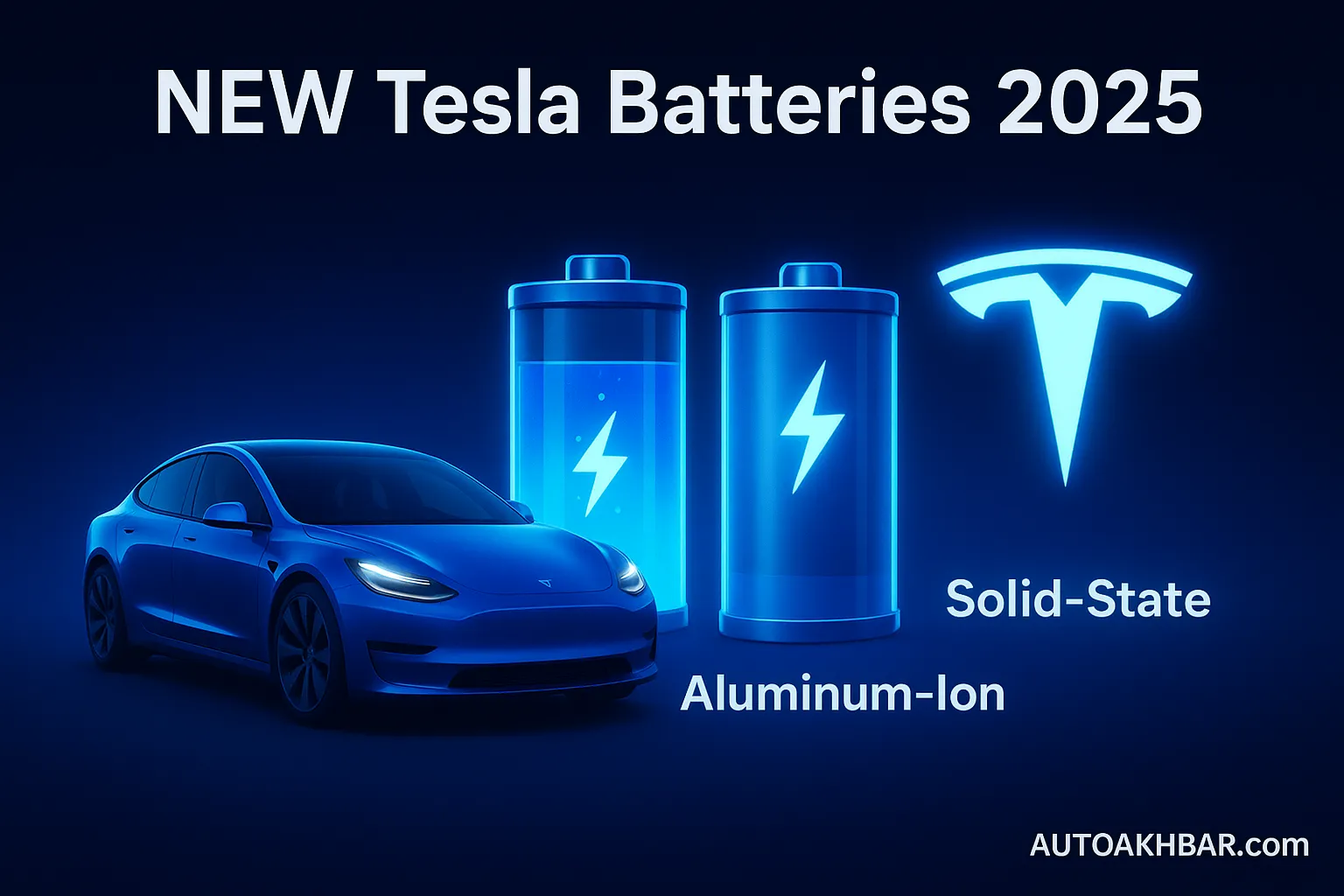 Tesla New Batteries 2025 – Next-generation solid-state and aluminum-ion EV battery technology by Tesla