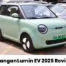 Changan Lumin EV 2025 in mint green color parked outdoors