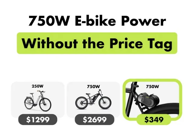 Kamingo e-bike converter 2025 – turn any cycle into a 750W electric bike