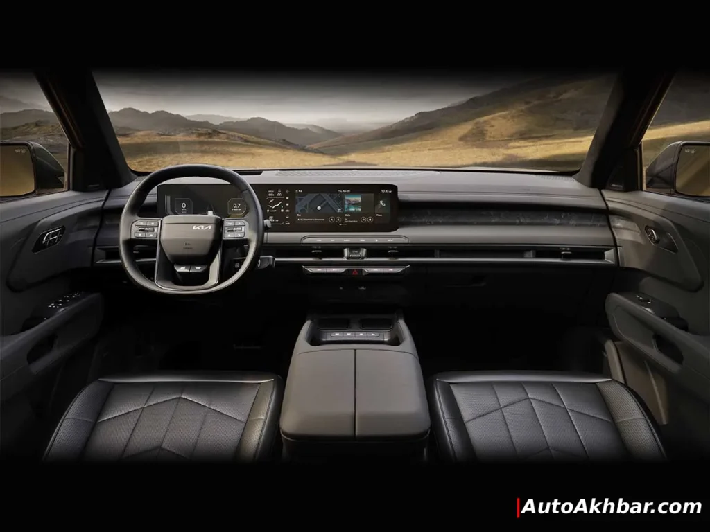 2027 Kia Telluride interior luxury dashboard with dual screens