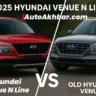 2025 Hyundai Venue N Line vs Old Hyundai Venue front design comparison