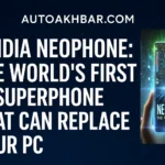 Digital featured image showcasing Nvidia NeoPhone AI superphone concept with AutoAkhbar.com branding