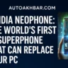 Digital featured image showcasing Nvidia NeoPhone AI superphone concept with AutoAkhbar.com branding