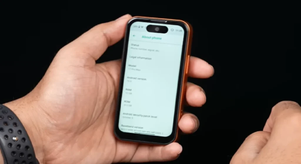 Real Image of Mini  Iphone 17 Pro Max