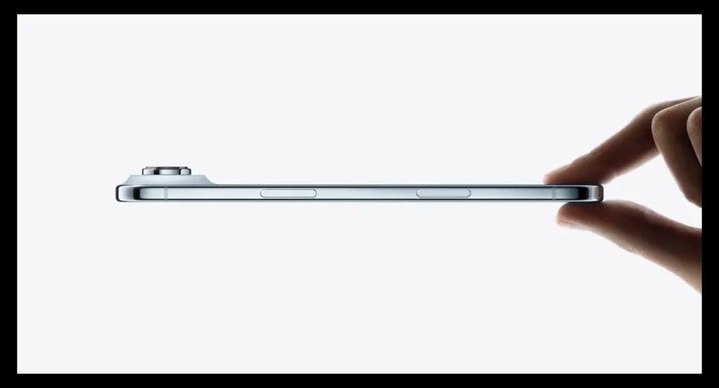 Confused man comparing iPhone Air and iPhone 17 Pro with AutoAkhbar.com branding