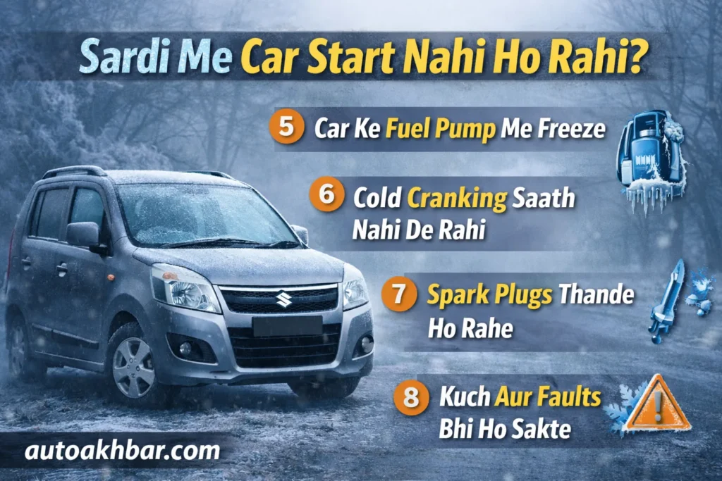 Winter car problems related to fuel system, coolant and cold cranking issues