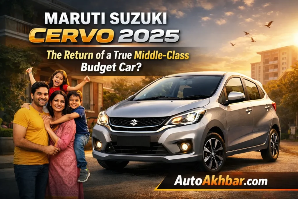 Maruti Suzuki Cervo 2025 affordable budget car for Indian middle class with modern design