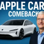 Apple Car Concept with Tim Cook and AutoAkhbar Branding