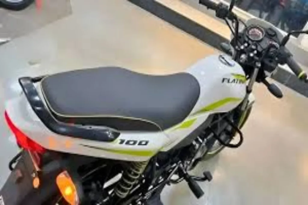 Bajaj Platina CNG bike with green CNG sticker