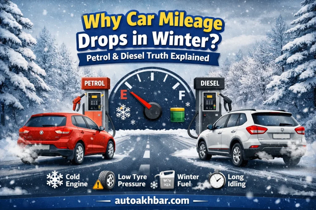 Why Car Mileage Drops in Winter? Petrol & Diesel Truth Explained