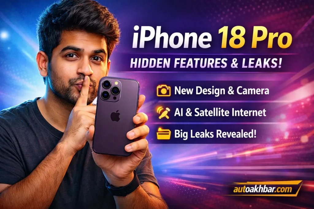 Apple iPhone 18 Pro AI chip and satellite internet feature visual showing A20 processor and global connectivity