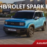 Chevrolet Spark EV 2025 electric SUV in blue color parked in a modern urban location with updated front design – AutoAkhbar featured image