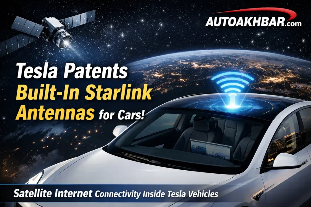 Tesla files patent to integrate Starlink-style satellite antennas inside cars for satellite internet connectivity