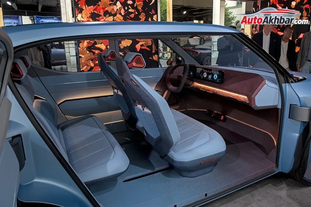 Kia EV2 electric SUV showcased at auto expo with bold design, LED lights, compact size and spacious interior – AutoAkhbar.com