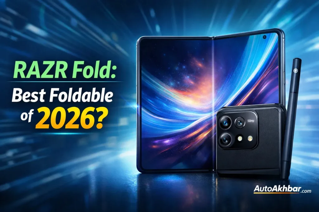 Motorola RAZR Fold 2026 foldable phone with 8.1 inch display and stylus support – best foldable of 2026