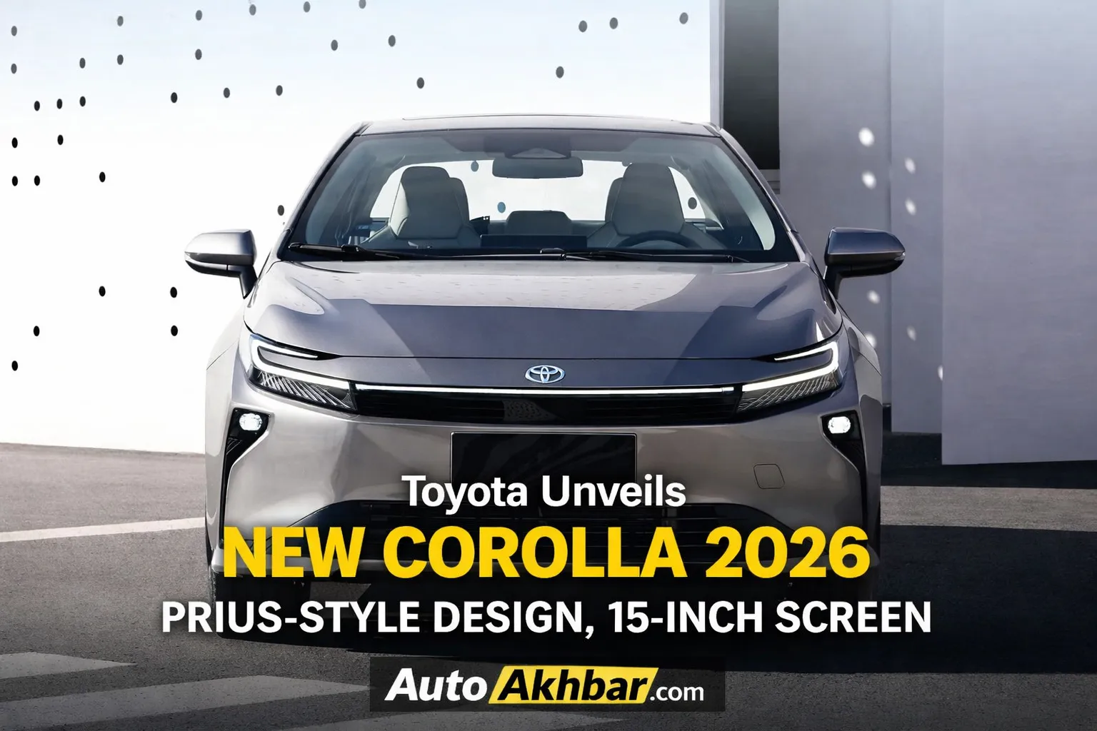 Novo Corolla 2026 rear view showing Prius-inspired design, hybrid badge and modern LED tail lights for the Brazilian market