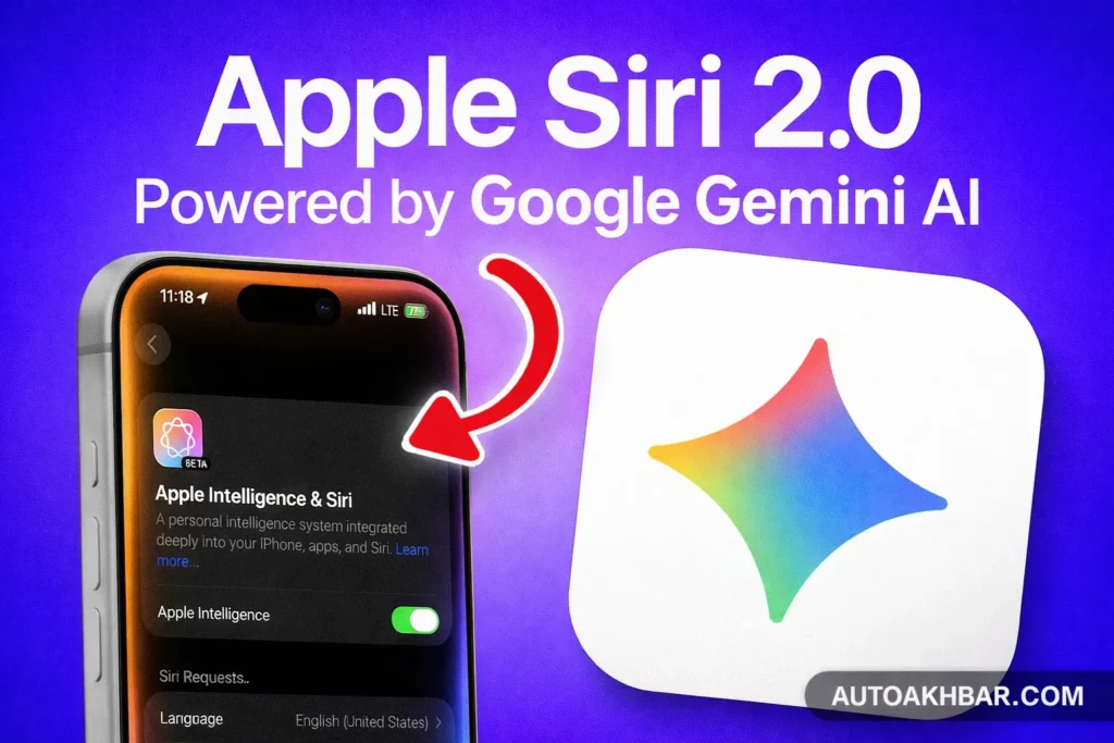 Apple Siri 2.0 powered by Google Gemini AI with Apple Intelligence integration