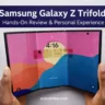 Samsung Galaxy Z Trifold hands-on review showing the trifold display with real user experience