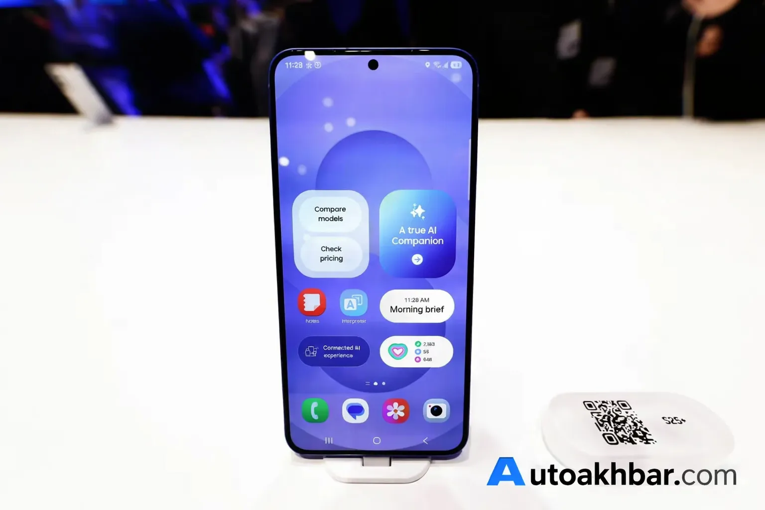 Samsung Galaxy S26 with upgraded Bixby AI assistant showing conversational Galaxy AI features
