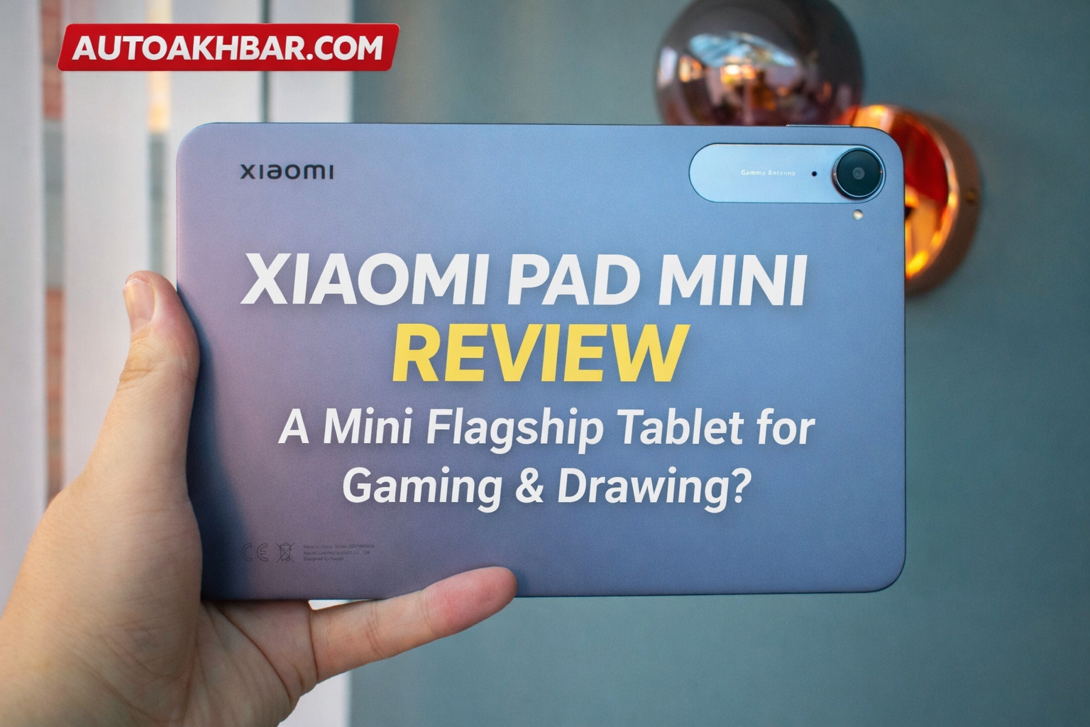 Xiaomi Pad Mini review image showing rear design with 8.8-inch 165Hz display mini flagship Android tablet