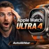 Apple Watch Ultra 4 featured image showing a shocked American tech enthusiast with the smartwatch and bold text Apple Watch Ultra 4