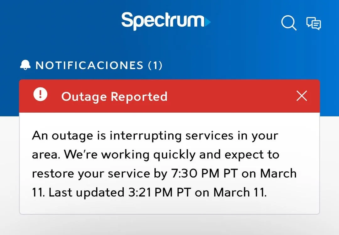 Spectrum outage reported in Casper, Wyoming causing widespread internet disruption in February 2026