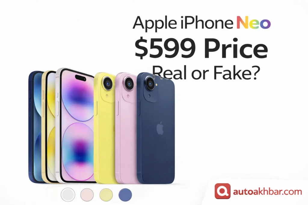 Apple iPhone Neo front and back design leak with multiple colors and camera layout