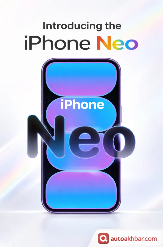 Apple iPhone Neo promotional concept image with modern design and budget pricing speculation