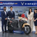 Vinfast electric scooters Evo Filss and Viper showcased during India launch with modern EV design