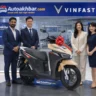 Vinfast electric scooters Evo Filss and Viper showcased during India launch with modern EV design
