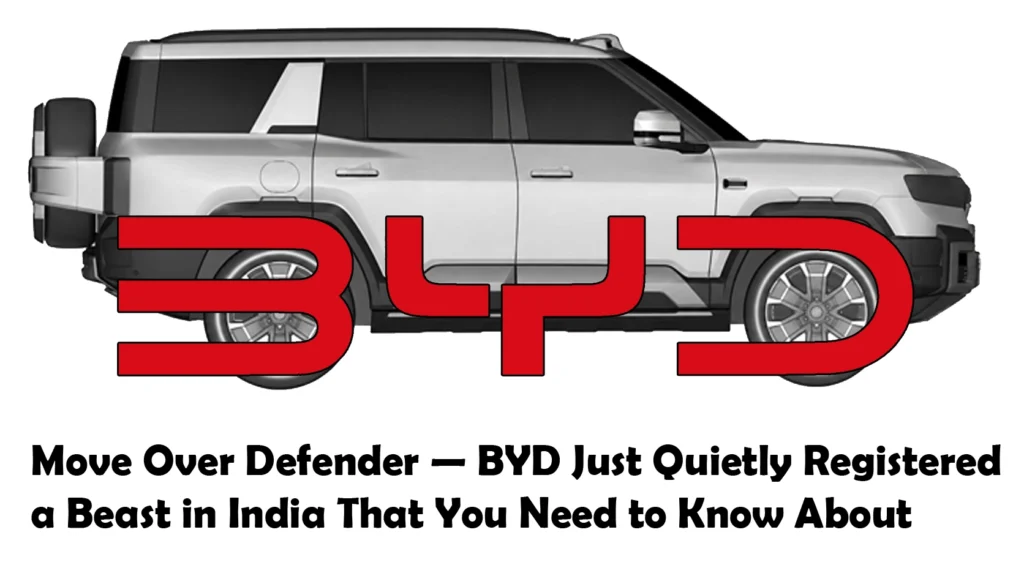 BYD Leopard 8 PHEV SUV patent design India 748 hp off-road luxury SUV