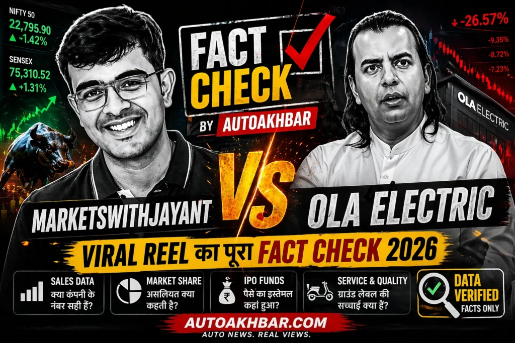 MarketsWithJayant vs Ola Electric viral reel fact check 2026 Bhavish Aggarwal data analysis